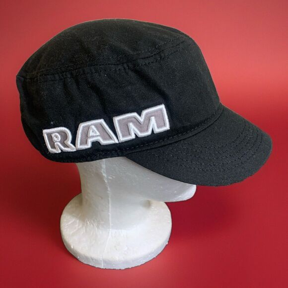 Dodge RAM Trucks Strap Back Hat Adjustable  - Black - Picture 1 of 7